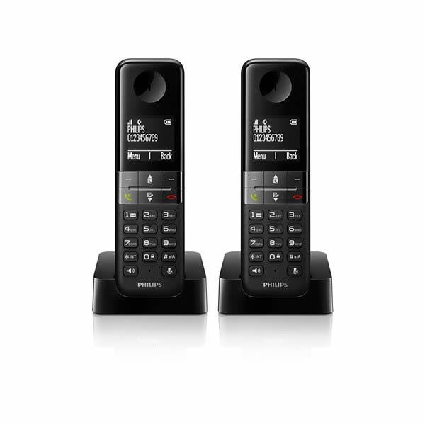 Telefono Philips D4502b Negro Duo